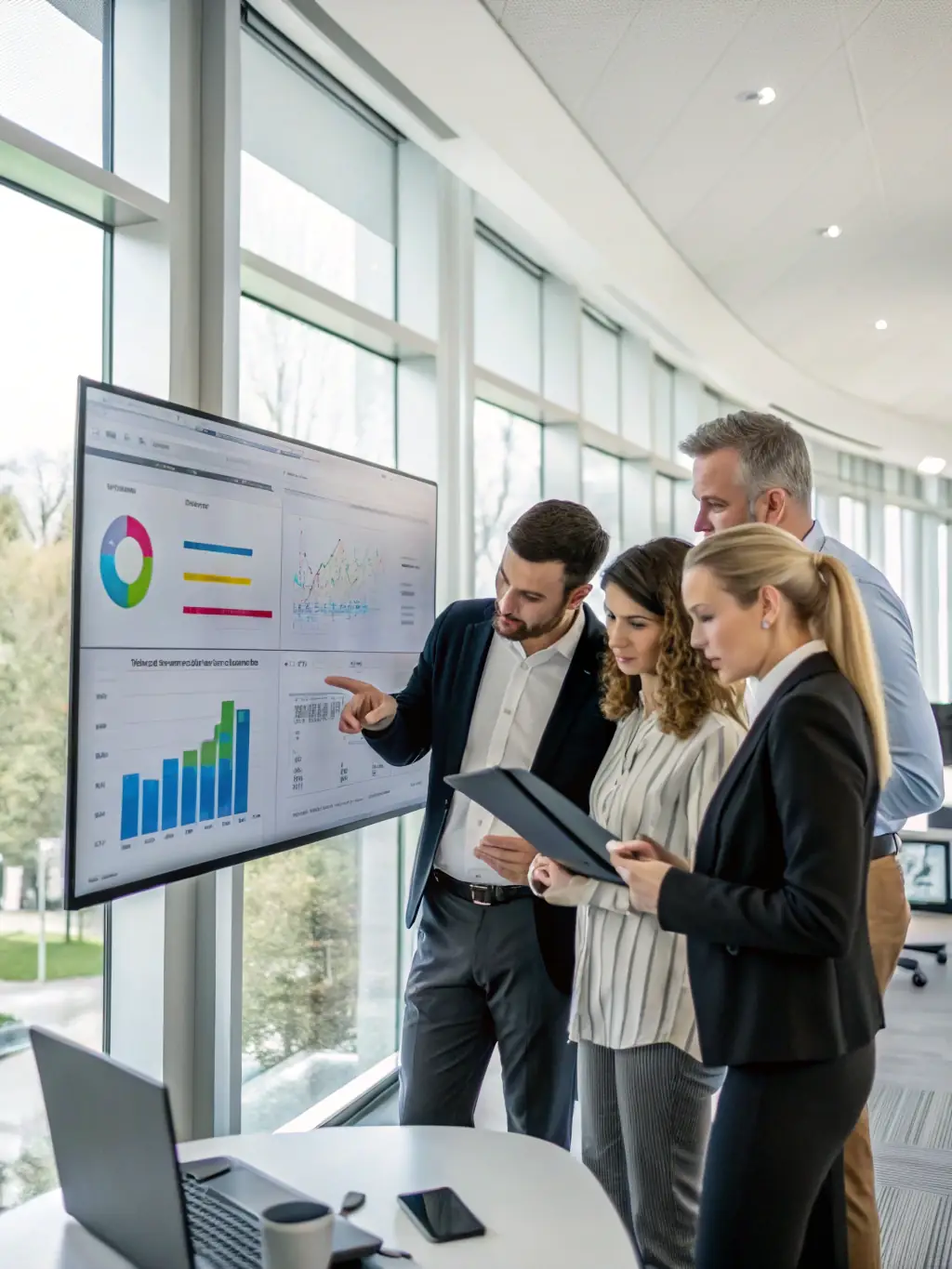 An image illustrating a successful advertising campaign, with metrics and charts highlighting increased brand awareness and sales, demonstrating the tangible results of Zyphix's services.